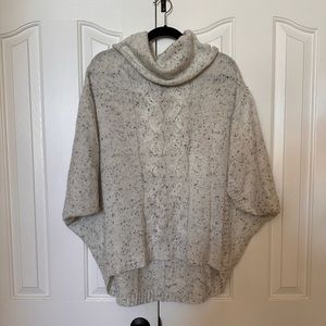 Anthropologie - Size L Cowl Neck Poncho Sweater